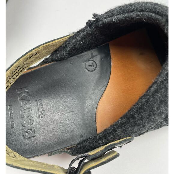 Kalso Earth Shoe Shanti Clog in Black Wool Women's Size 7 - Picture 8 of 8